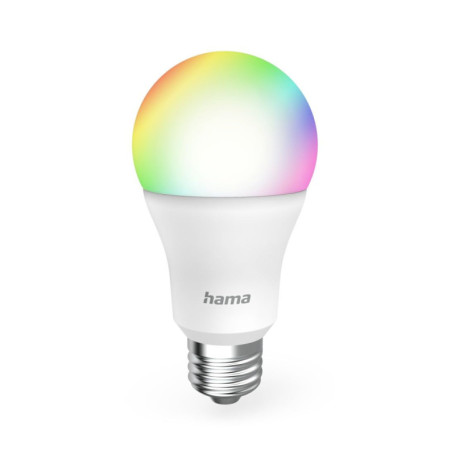 Hama Ampoule Connectée WIFI, Ampoule LED E27 Multicolore RVBB, 2700-6500K, Ampoule Smart Intelligente, Matter, Ampoule Alexa/Goo