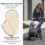 Zamboo Chanceliere Universelle pour Poussette, Siege Auto et Nacelle Bébé - 2 en 1 Nid d'Ange Bebe et Housse Siège, Polaire Douc