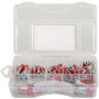 fischer DuoPower-Box Mini boîte à chevilles de 85 pièces (30 pièces 5 x 25, 35 pièces 6 x 30, 20 pièces 8 x 40), chevilles unive
