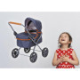 Knorrtoys 63330 Mini Lili Poussette pour poupée Bleu foncé 56 x 35 x 56 cm