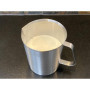 Scarlet Graduata Mousseur à lait gradué en acier inoxydable avec poignée pour la cuisine ou le café (1500 ml)
