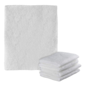 Relaxdays Filtre hotte cuisine, lot de 5, à découper, anti-graisse, non-tissé, 47 x 59 cm, blanc