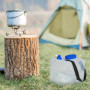 Relaxdays Lot de 2 bidons Pliables, Jerrycan à Eau de Camping, Robinet, Large Couvercle & lanière, 15 L, sans BPA