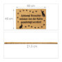 Relaxdays Paillasson en Coco, Motifs de Chat Tapis antidérapant, essuie-Pieds intérieurs & extérieurs, 40x60 cm,