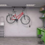 relaxdays Ascenseur à vélo, Jusqu’à 20 kg, pour Plafond avec câble, Garage et Cave, Porte Bicyclette de Plafond, Noir