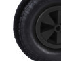 Relaxdays Roue de brouette, 4.00-6, Caoutchouc, Jante en Plastique, increvable, Charge maximale : 100 kg, Noire