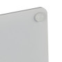 Relaxdays Serviteur WC Non Fixe, avec Porte-Rouleau, Brosse et Son Support, Acier, H x L x P : 72 x 20 x 20 cm, Blanc