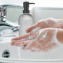 Relaxdays Distributeur de Savon, Lot de 3, Porte-Savon Liquide, Rechargeable, 400 ML, Verre et Plastique, Noir