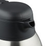 Relaxdays Carafe en Acier Inoxydable, pichet Isotherme pour thé, café, Distributeur, 2 litres, avec poignée, argenté