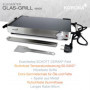 Korona 46100 Barbecue électrique de table | Surface de cuisson en vitrocéramique SCHOTT allemande | 2 en 1 et plaque chauffante 