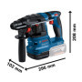 Bosch Professional combo-kit GSB 18V-45 + GBH 18V-22 (avec 2 batteries 4,0 Ah, chargeur GAL 18V-40, dans sac à outils)