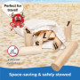Toyfel Tölky Jeu de Quilles en Bois Finlandais - Jeu de Plein Air de 2 à 4 Joueurs - Echecs Suédois en Bois Écologique FSC® Jeu 