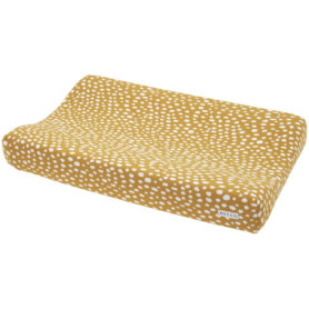 Meyco Baby Cheetah Housse de matelas à langer (douce et agréable pour la peau, en 100% coton, lavable, entretien facile, passe a