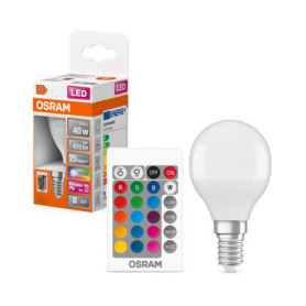 OSRAM Ampoule LED | Culot: E14 | Blanc chaud | 2700 K | 4.9 W | équivalent à 40 W | LED Retrofit RGBW avec télécommande