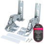 McFilter I Charnière de porte encastrée pour réfrigérateur Bosch Siemens Miele AEG Neff Gaggenau 00481147 481147