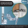 McFilter I Charnière de porte encastrée pour réfrigérateur Bosch Siemens Miele AEG Neff Gaggenau 00481147 481147