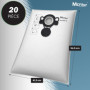 McFilter | 20x sacs d'aspirateur compatibles avec MAKITA VC2000L VC2010L VC2012L VC2511L VC2512L VC3011L VC3012L VC3511L | Sacs 