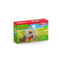 schleich 42610 Farm World Set Éducatif de 11 Pièces Avec Accessoires d’étable - Avec Brouette, Fourche et Plus - Cadeau Jouet 3 