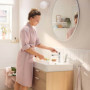 hansgrohe Rebris S - Mitigeur de lavabo avec tirette et vidage, économie d'énergie (CoolStart), Robinet de salle de bain avec ha