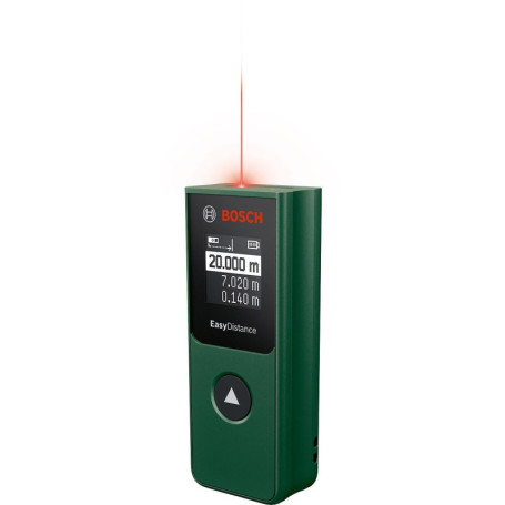 Bosch Télémètre laser EasyDistance 20 (mesure facile et précise jusqu'à 20 m, format de poche, commande à un bouton, dans une bo
