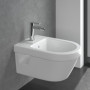 Robinetterie à levier unique Villeroy & Boch Architectura pour bidet, robinet pour bidet avec tirette, mitigeur pour bidet à éco