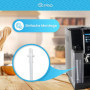 DL-pro Lot de 2 tuyaux pour machine à café + 1 goupillon de 17 cm compatibles avec Delonghi 5313246091 PrimaDonna Elite S Evo Cl