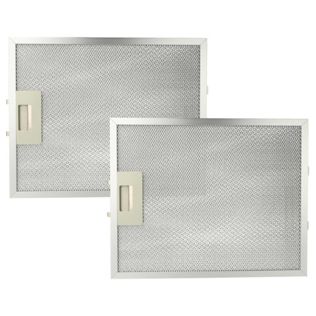 vhbw 2x Filtre anti-graisse compatible avec Gorenje DK600E, FCC/2002, DKGO925E, DU640E hotte de cuisine - 32 x 25,9 x 0,85 cm, m