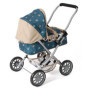 Bayer Chic 2000® Poussette de poupée Smarty - Étoiles Turquoise Beige - Pliable - avec Capote, Sac, Coussin et Couverture - Haut