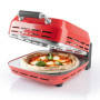 GOURMETmaxx Four à pizza électrique incl. pierre à pizza | 400°C, minuterie, 30 cm de diamètre | Idéal pour les tartes flambées,