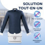 CLEANmaxx Repassage automatique de chemises PRO | Remplace le fer à repasser, la planche à repasser, le défroisseur vapeur et le