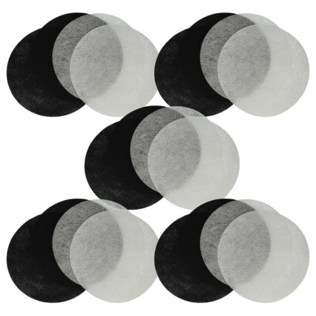 vhbw 10x filtre à charbon actif, 10x filtre à graisses remplacement pour Moulinex AD-5 pour friteuse - 20 filtres