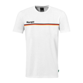 Kempa T-Shirt Team GER, Maillot de survêtement Unisexe, Blanc,