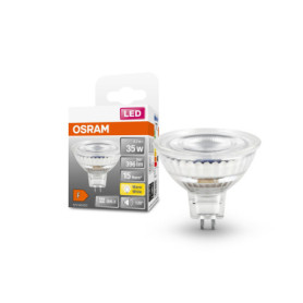 OSRAM LED Spot MR16 GL 35 Lampe de réflecteur dirigée par Niedervolt, Retrofit Sockel Gu53, 43W, 396LM, 2700K, lumière blanche c