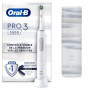 Oral-B Pro 3500 Brosse À Dents Électrique Blanche, Un Capteur De Pression Pour Protéger Les Gencives Sensibles, Des Accessoires,