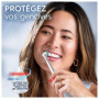 Oral-B Pro 3500 Brosse À Dents Électrique Blanche, Un Capteur De Pression Pour Protéger Les Gencives Sensibles, Des Accessoires,