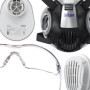 Dräger X-plore 3300 Masque de Protection avec Lunettes de Protection X-pect 8320 et filtres P3 R | Demi-Masque Contre Les Partic