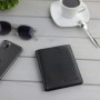 bugatti Super Slim Portefeuille en Cuir véritable - Fin avec Protection RFID, Noir