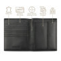 bugatti Super Slim Portefeuille en Cuir véritable - Fin avec Protection RFID, Noir