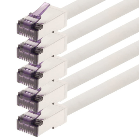 1aTTack.de - 0,25 m - Câble réseau CAT6a Superflex Ethernet Gigabit LAN RJ45 CAT6 A câble patch 10000 Mbit s SFTP PIMF 500 MHz c