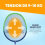 Apollo Kit de Badminton - Ensemble de Raquettes pour l'Entraînement, le Sport et le Plaisir en Famille - 2 Raquettes en Carbone 