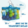 alldoro 60382 100 balles pour Piscine à balles en Plastique, 6 cm de diamètre chacune, Multicolores, pour Jeunes Enfants, Sac de