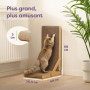 Griffoir pour Chat Grand 68 cm - Griffoir pour Le Soin des Griffes - Jusqu'à 2 Ans de Plaisir - Montage Facile - Protection pour