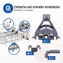 Lot de 8 pinces de rechange pour lave-vaisselle Bosch Siemens Neff 00428344 428344 pour panier inférieur de lave-vaisselle