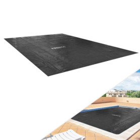 AREBOS Pool bâche/Couverture Solaire | Bâche Solaire carrée Ø 5,49x2,74m Noir | Bâche Solaire épaisseur 120 µm | Chauffage de Pi
