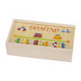 GICO Jeu de dominos en bois pour enfants, garçons, filles et adultes, pour la maison ou comme jeu de voyage - 7968
