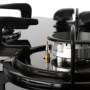 Arebos Table de cuisson à gaz 4 feux | Cuisinière à gaz vitrocéramique 60 cm avec protection automatique des flammes | Gaz natur