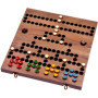 LOGOPLAY Blockade - Jeu de dés - Jeu de stratégie - Jeu de société - Jeu de société en Bois avec Plateau de Jeu Pliable