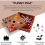 LOGOPLAY Original Funny Pigz - Jeu de Cochon Big Hole - Jeu de dés - Jeu de société - Jeu de société en Bois