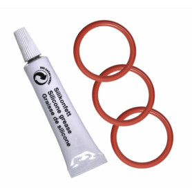 Kit d'entretien (3 joints et 1 graisse au silicone) adapté à la machine à café entièrement automatique Compatible avec DeLonghi