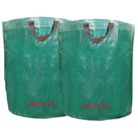 WUNDERGARDEN 2 x 272 l déchets de jardin, feuilles, coupe verte, déchets végétaux, compost - Format rond, autonome et pliable - 
